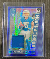 Donruss Optic Ladd McConkey Jersey Patch Card